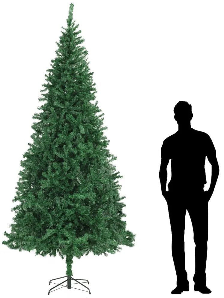 284291 vidaXL Árvore de Natal artificial 300 cm verde