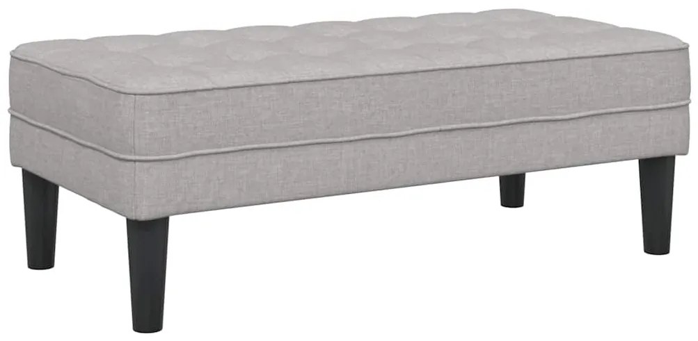 Banco vidaXL Cinza Nuvem 113x57x39 cm Tecido