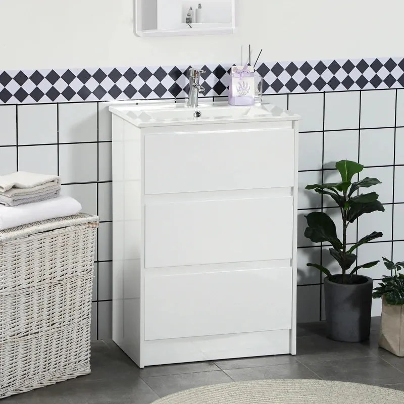 Armário com Lavatório Tamy - Design Contemporâneo
