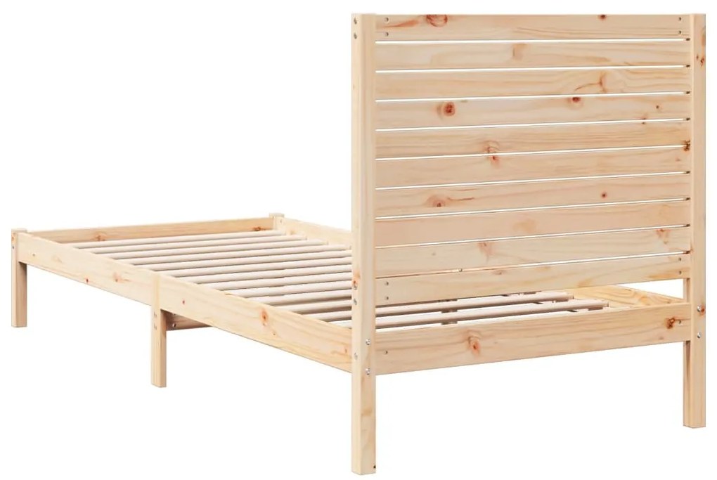 Cama extra longa sem colchão 100x220 cm madeira maciça