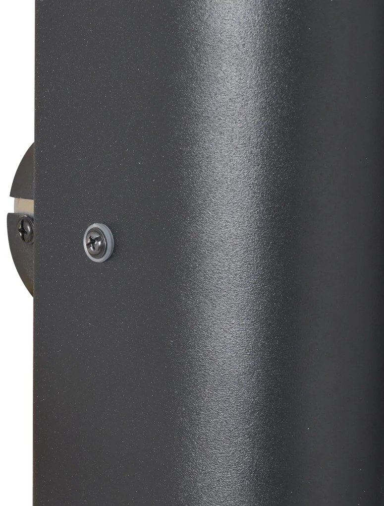 Candeeiro de parede moderno preto 2 luzes - Gotthard