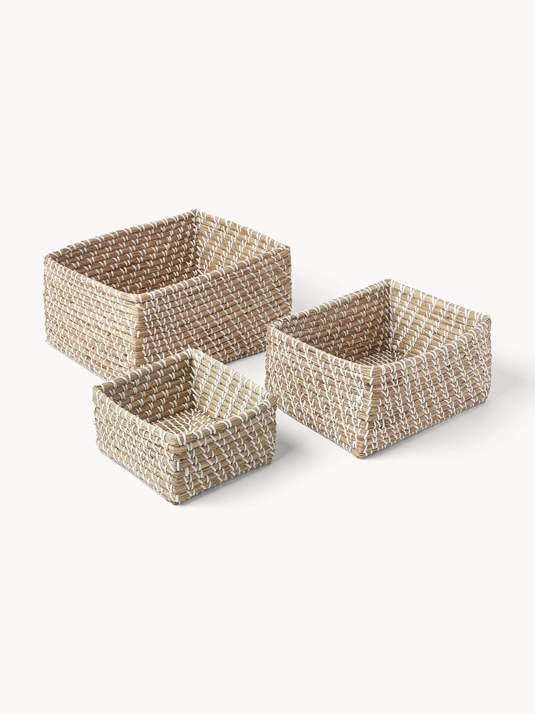 Seagrass Storage Baskets Aleya, Set of 3