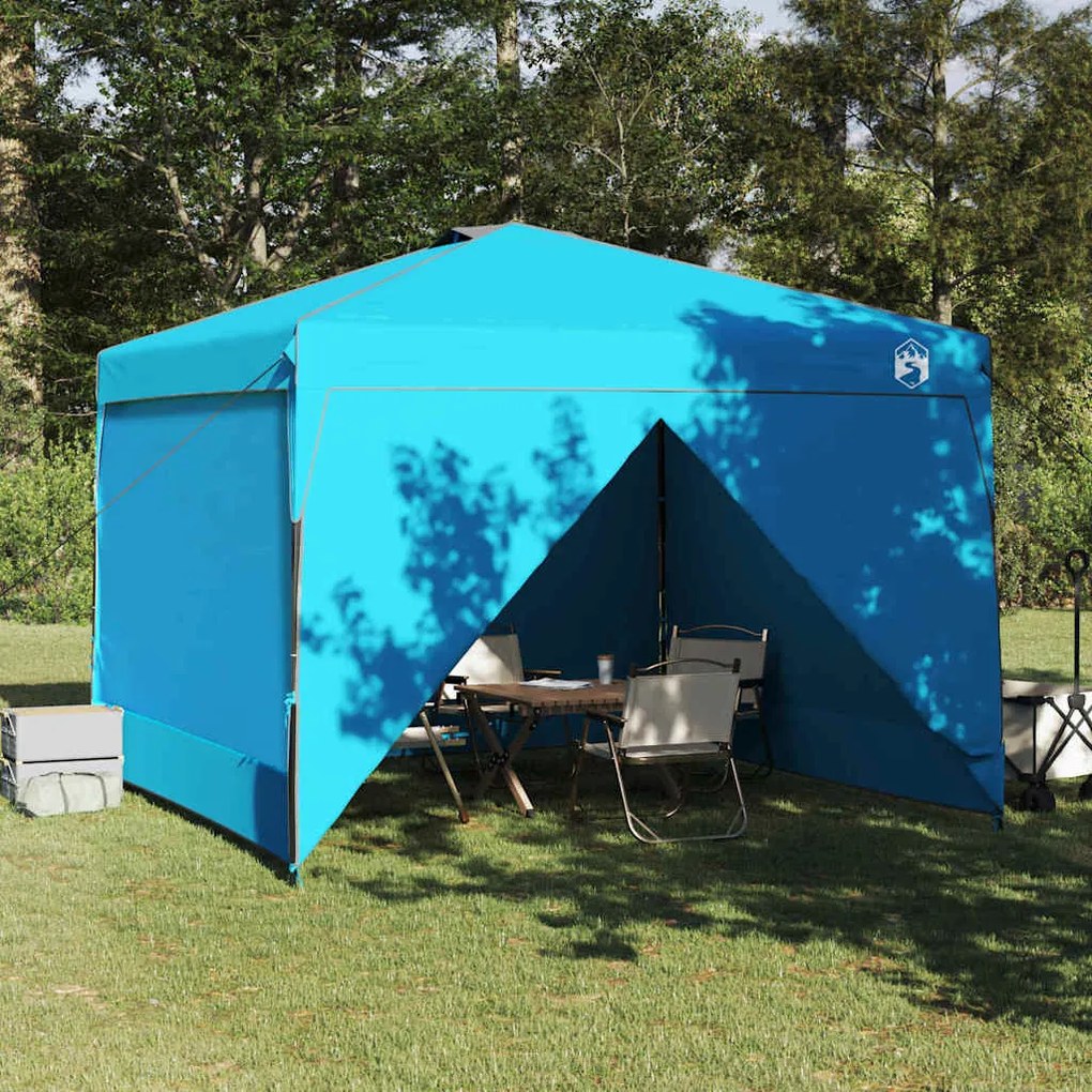 Tenda de Toldo Azul 300 x 300 x 227 / 236 / 245 cm Tecido Oxford