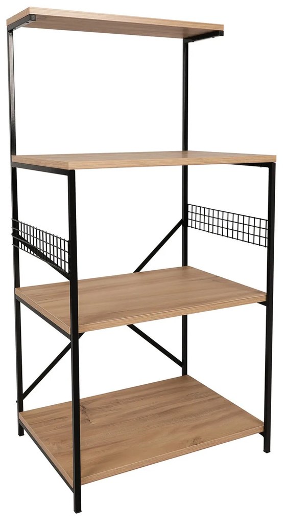 Armário Multiusos Anemon – Preto – 60x124x45 cm