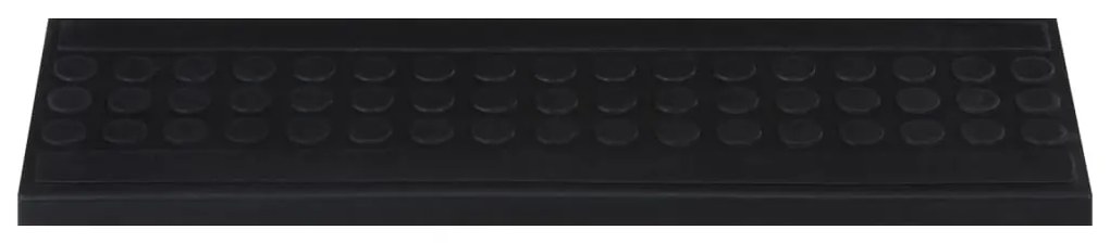 Tapetes para degraus de escada 10 pcs 25x75 cm borracha