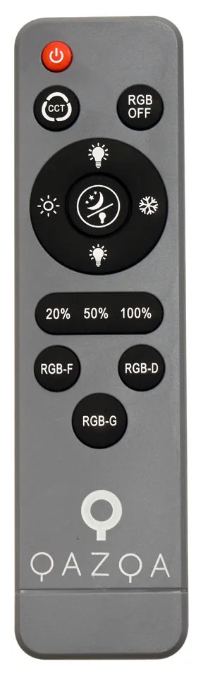 Plafon moderno cinza com branco 38cm incl. LED regulável RGB - Kanton