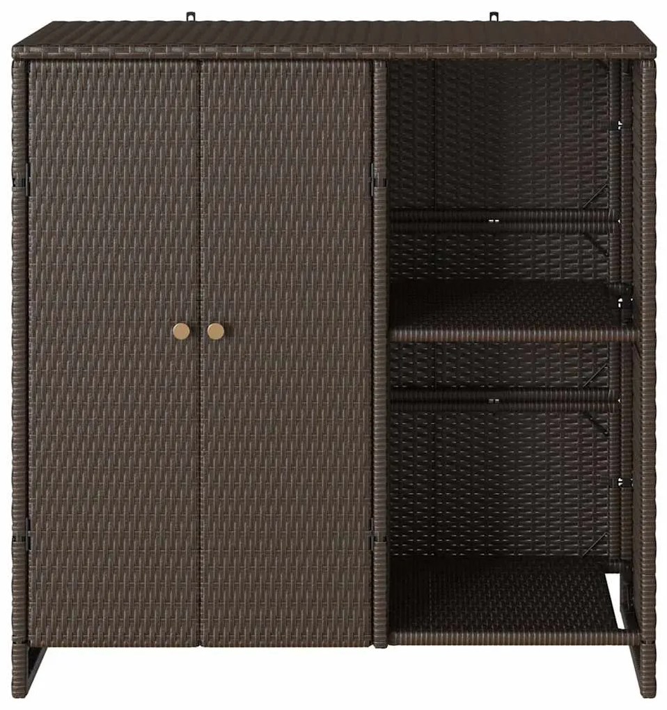 Armário de Armazenamento Castanho 100 x 36 x 102 cm de Rattan