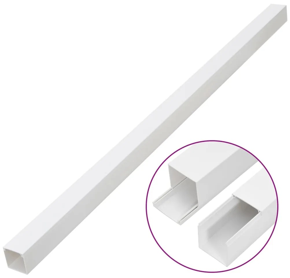 Calhas para cabos 100x40 mm 30 m PVC