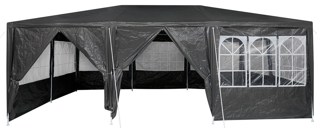 Tenda de Festa com 10 Lados Antracite 6x4 m PE