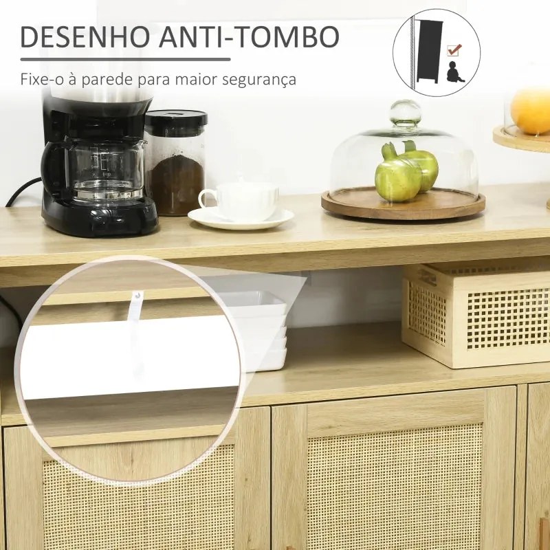 Aparador Luge com Portas em Vime - Design Cannage