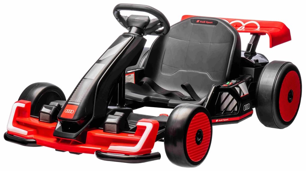 Kart elétrico para Crianças 24V, Assento desportivo com função Drift Vermelho