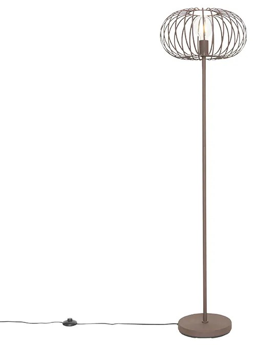 Candeeiro de pé design castanho ferrugem - Johanna Design