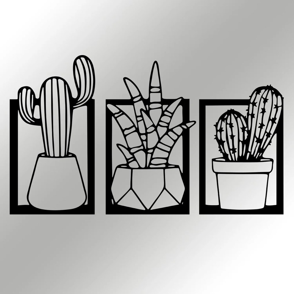 Acessório Decorativo de Parede Nazen – Preto – 49 x 29 cm