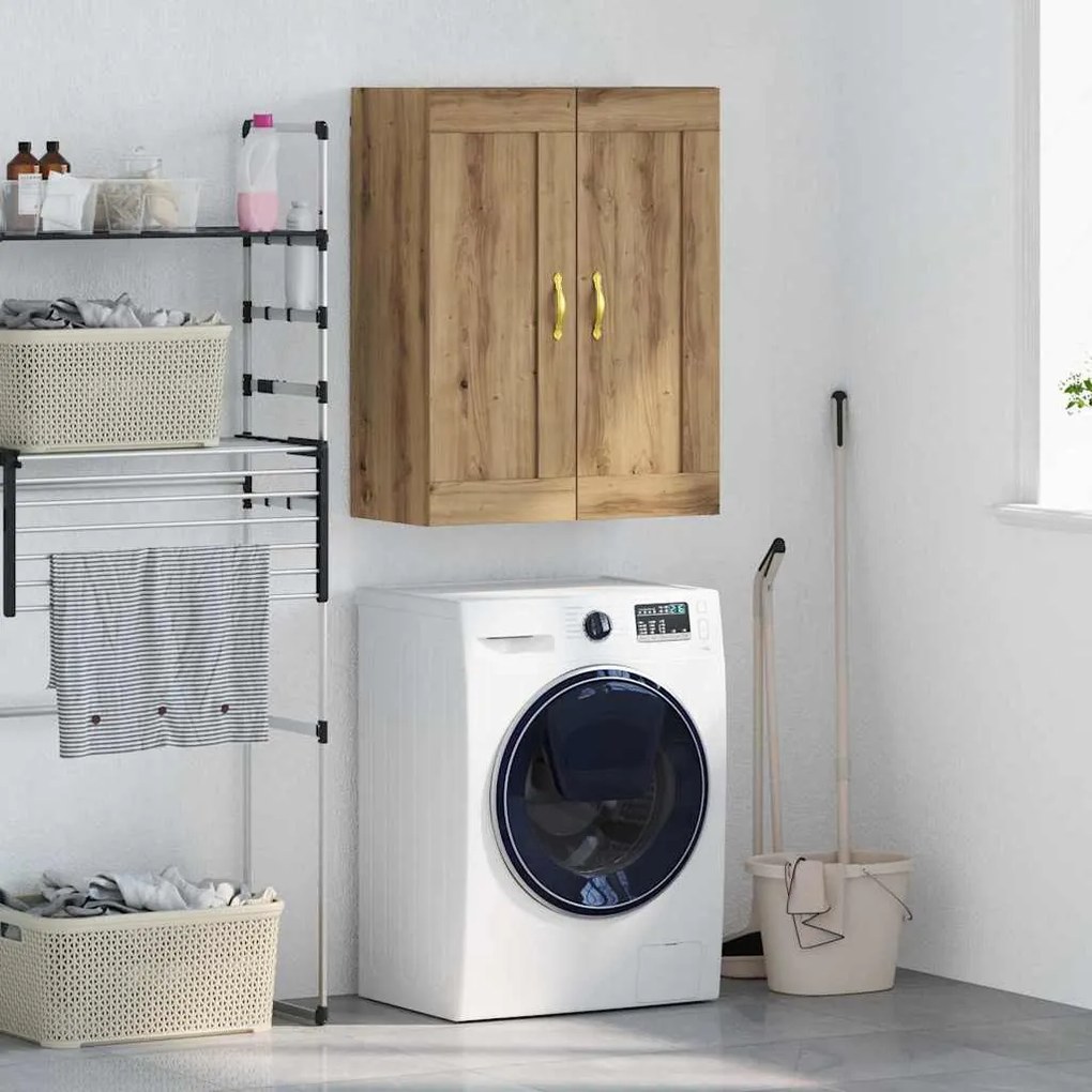 vidaXL Armário de parede Carvalho Artesanal 69,5 x 34 x 90 cm