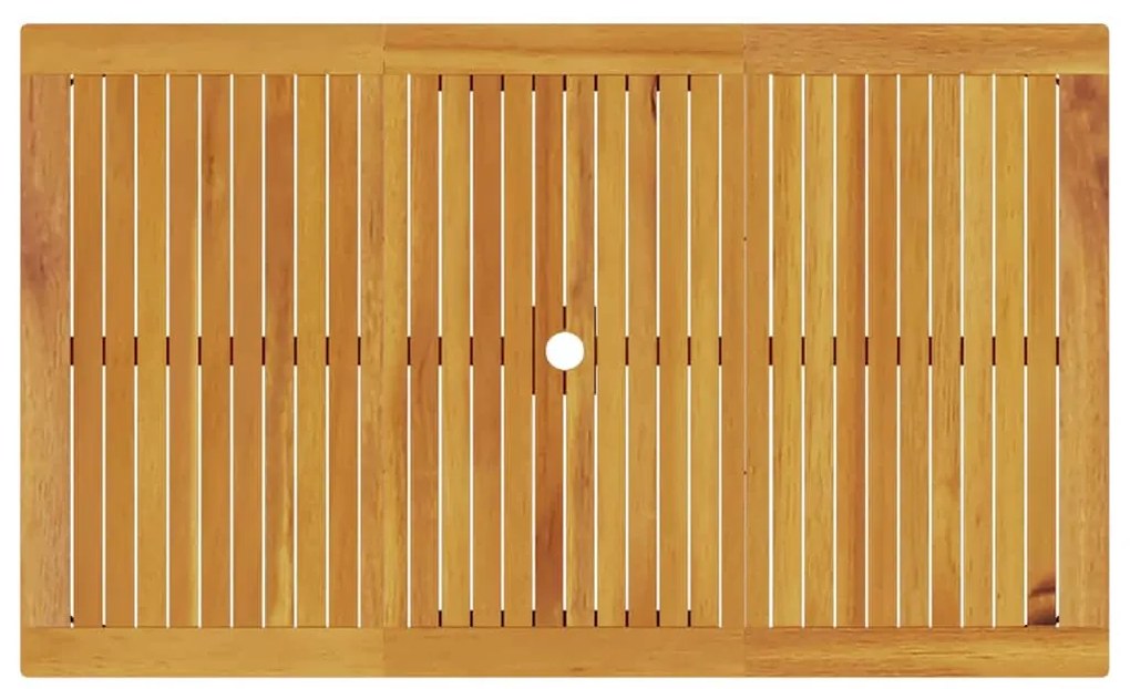 Conjunto de Jantar de Jardim 7 pcs Castanho 150 x 90 x 74 cm
