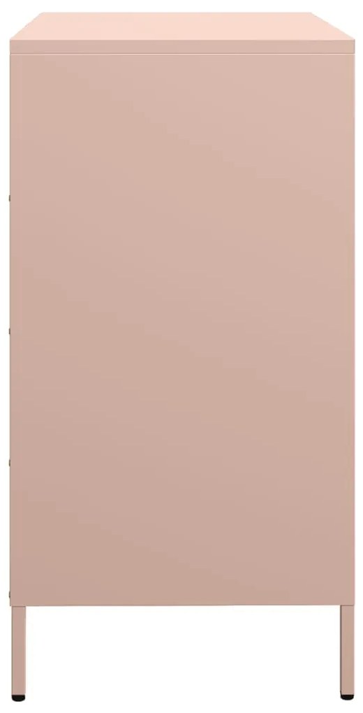 Aparador 68x39x73,5 cm aço laminado a frio rosa