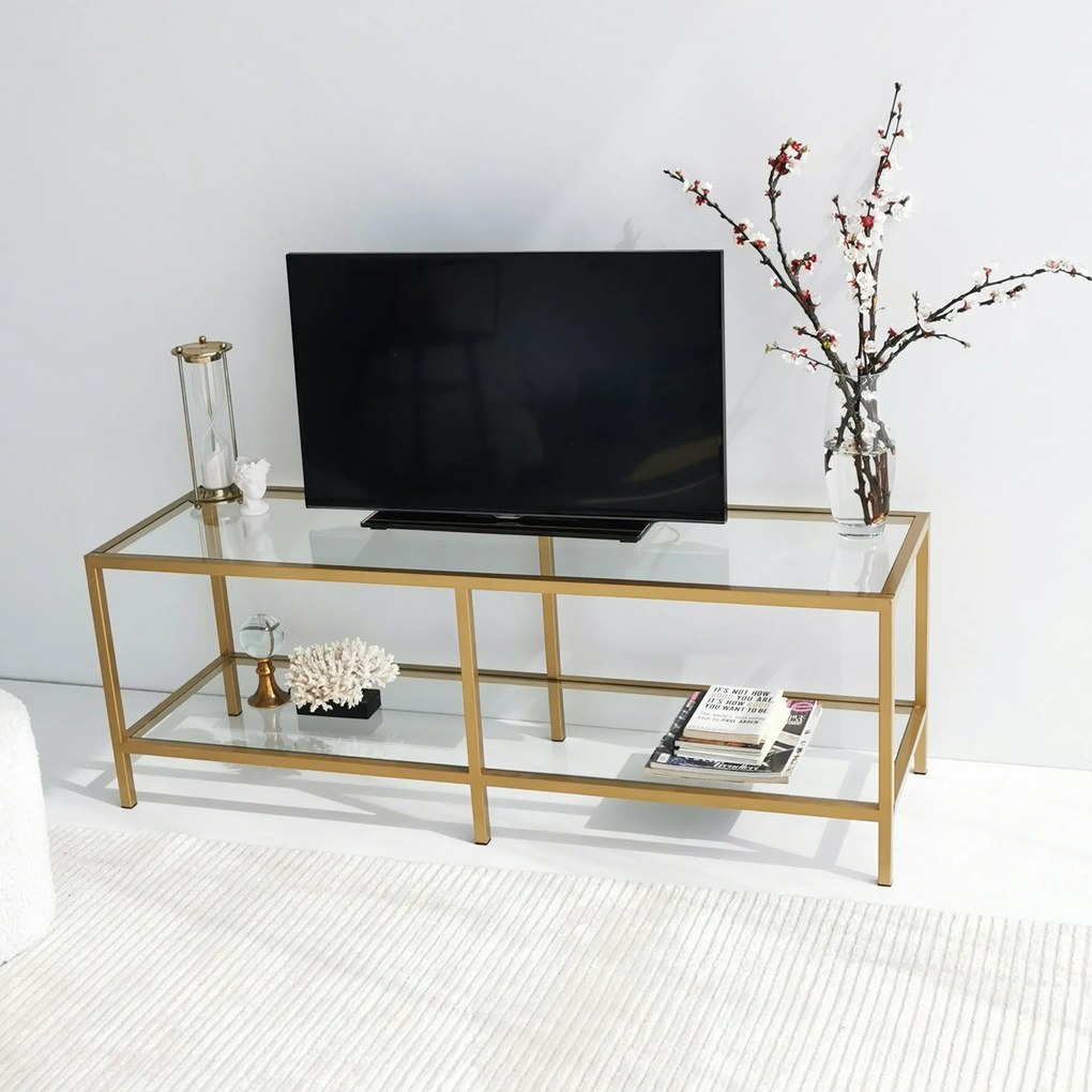 Móvel para TV Basic – Dourado – 130 cm x 45 cm x 40 cm