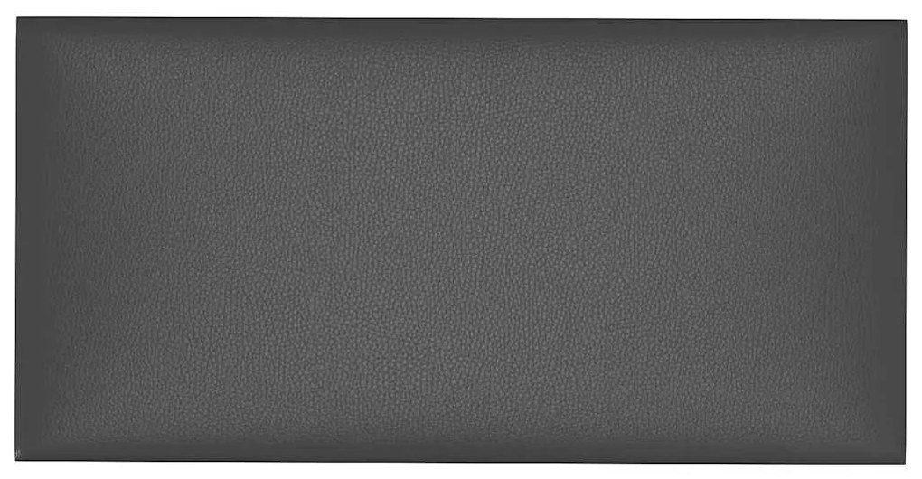 Painel de parede 12 pcs 30x15 cm couro artificial 0,54 m² cinza