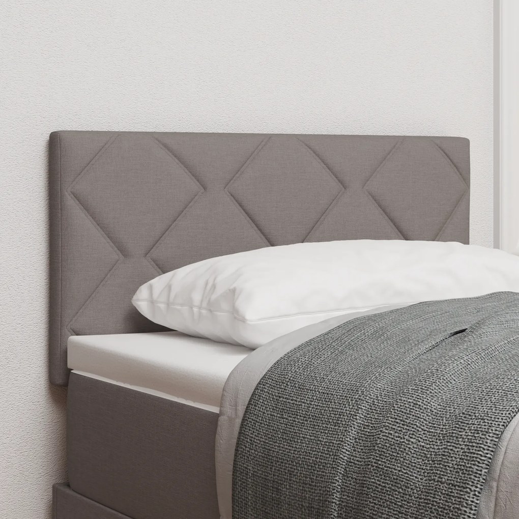 Cabeceira vidaXL Design Blocos de Diamante Taupe 80 cm Tecido