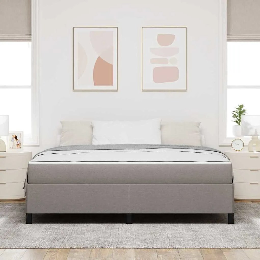 Cama Box Taupe, Preto 180 x 200 cm