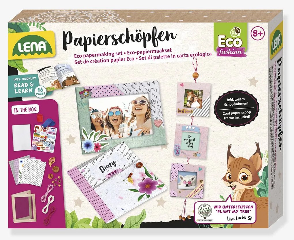 Kit Criativo Eco de Fabrico de Papel – LENA multicolor