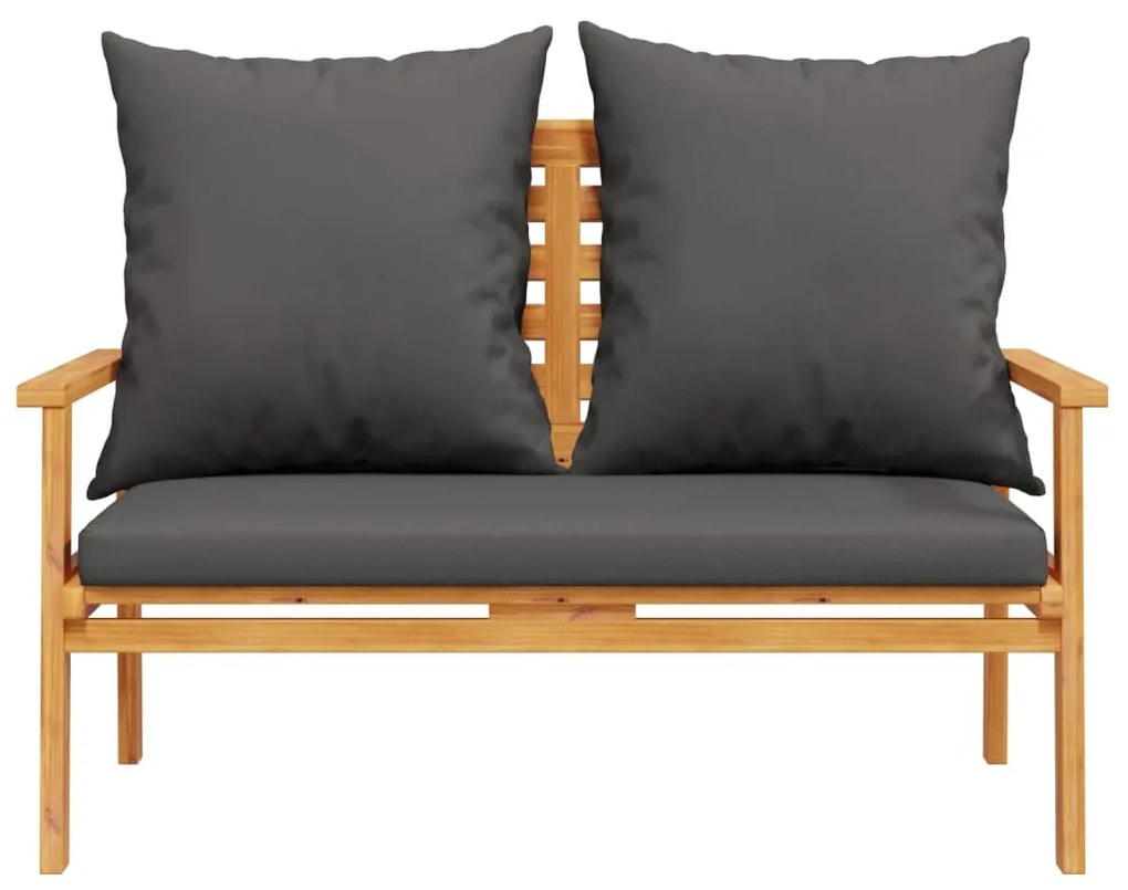 3 pcs conjunto lounge de jardim c/ almofadões acácia maciça