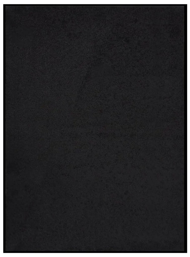Tapete de porta 60x80 cm preto