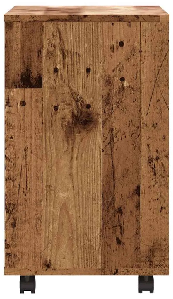 Mesa de apoio madeira velha 70x35x55 cm madeira trabalhada