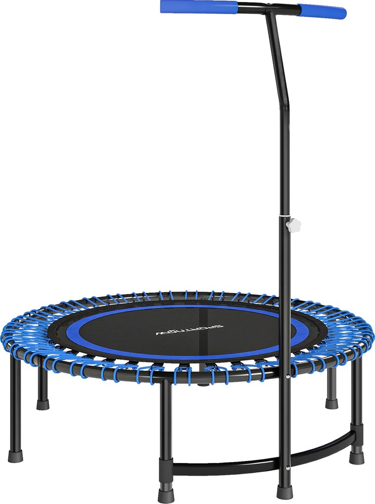 SPORTNOW Trampolim Fitness 114 cm 36 Cordas Elásticas Pega Ajustável 5 Posições Azul | Aosom Portugal