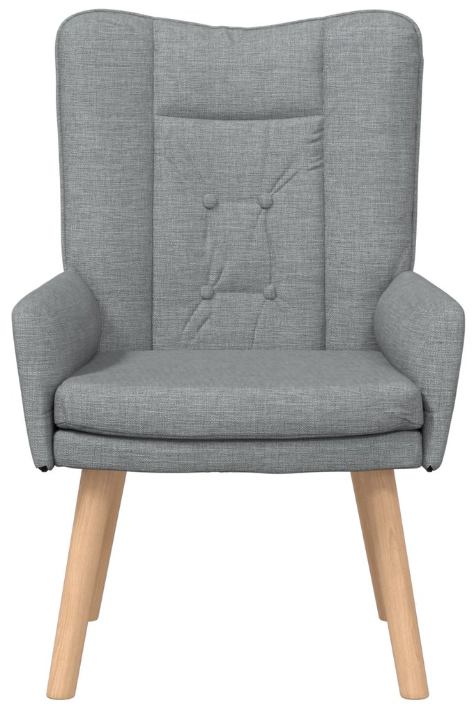 Poltrona Relaxante vidaXL em Tecido Cinzento-Claro
