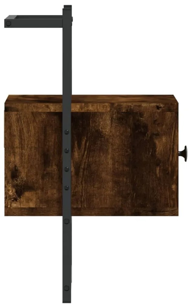 Mesas cabeceira 2 pcs 35x30x51cm deriv. madeira carvalho fumado