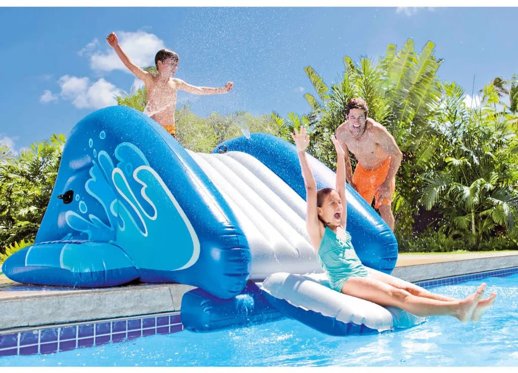 3202862 INTEX Escorrega de água insuflável Kool Splash azul