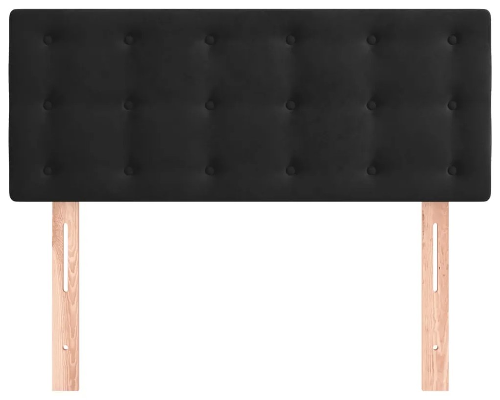 Cabeceira de cama veludo 80x5x78/88 cm preto