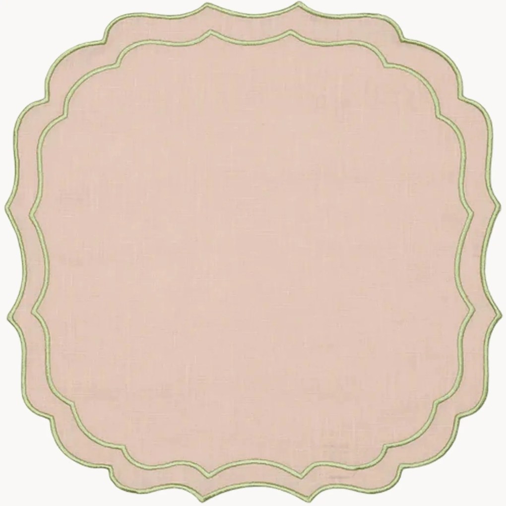 Individual de mesa com bordado Greta