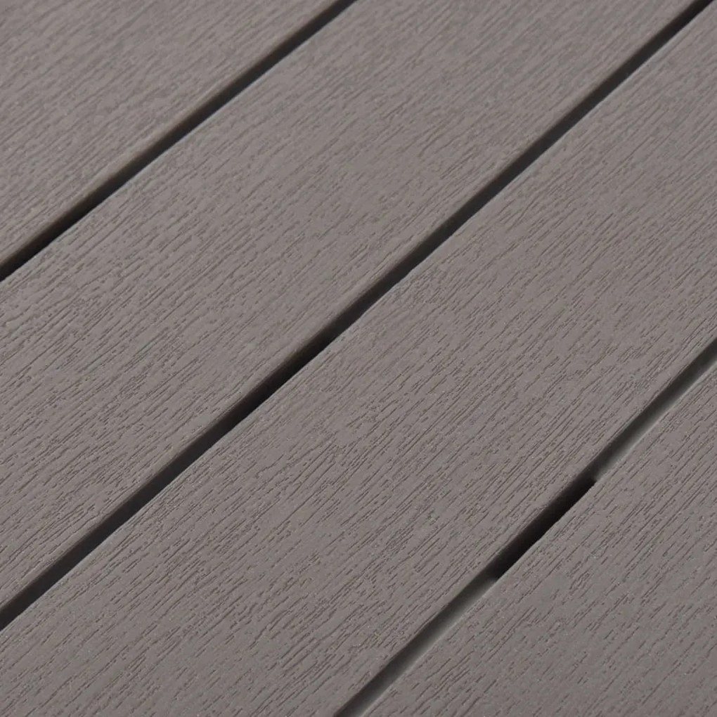 Mesa de jardim com 2 bancos plástico castanho