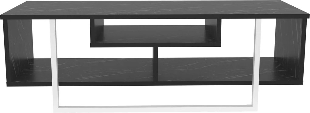 TV Stand Asal – Preto/Branco – 120 cm x 35,2 cm x 40,2 cm