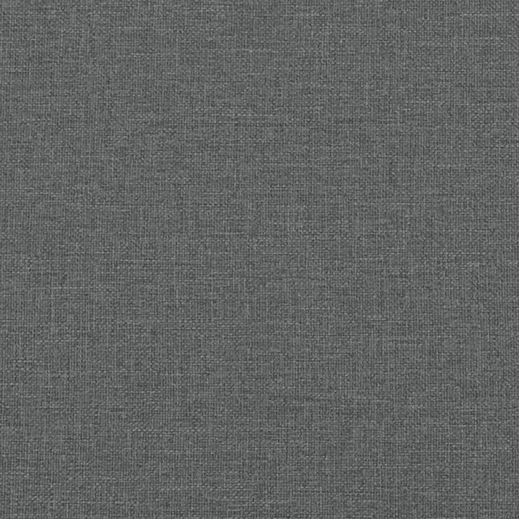 Estrutura de cama 180x200 cm tecido cinzento-escuro