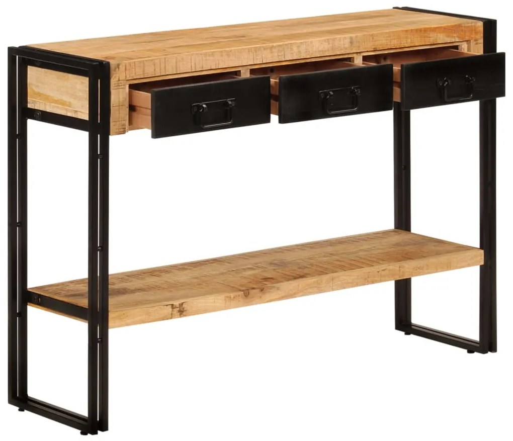 Mesa consola 110x30x76 cm madeira de mangueira maciça