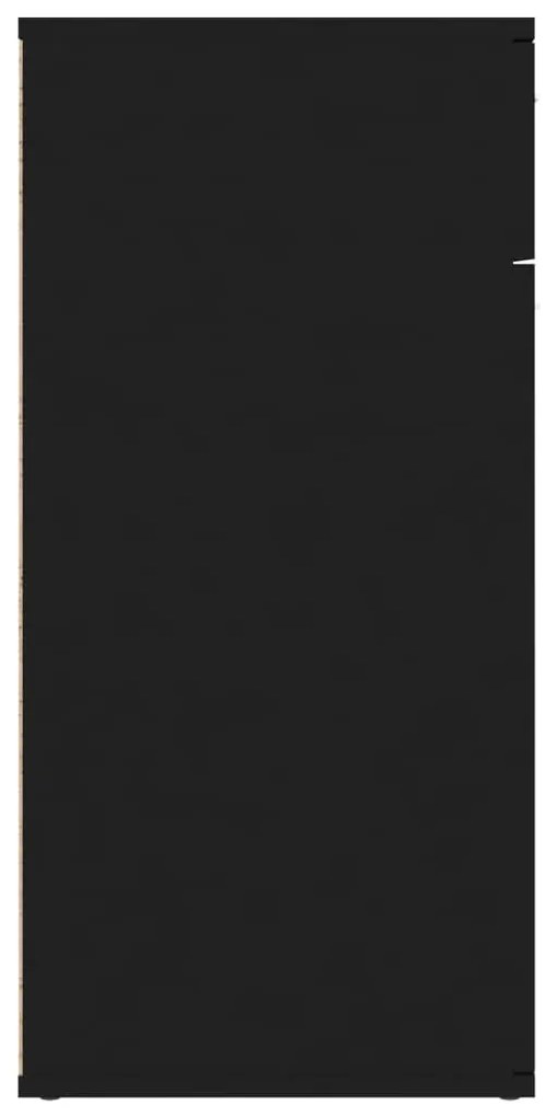 Aparador 80x36x75 cm derivados de madeira preto