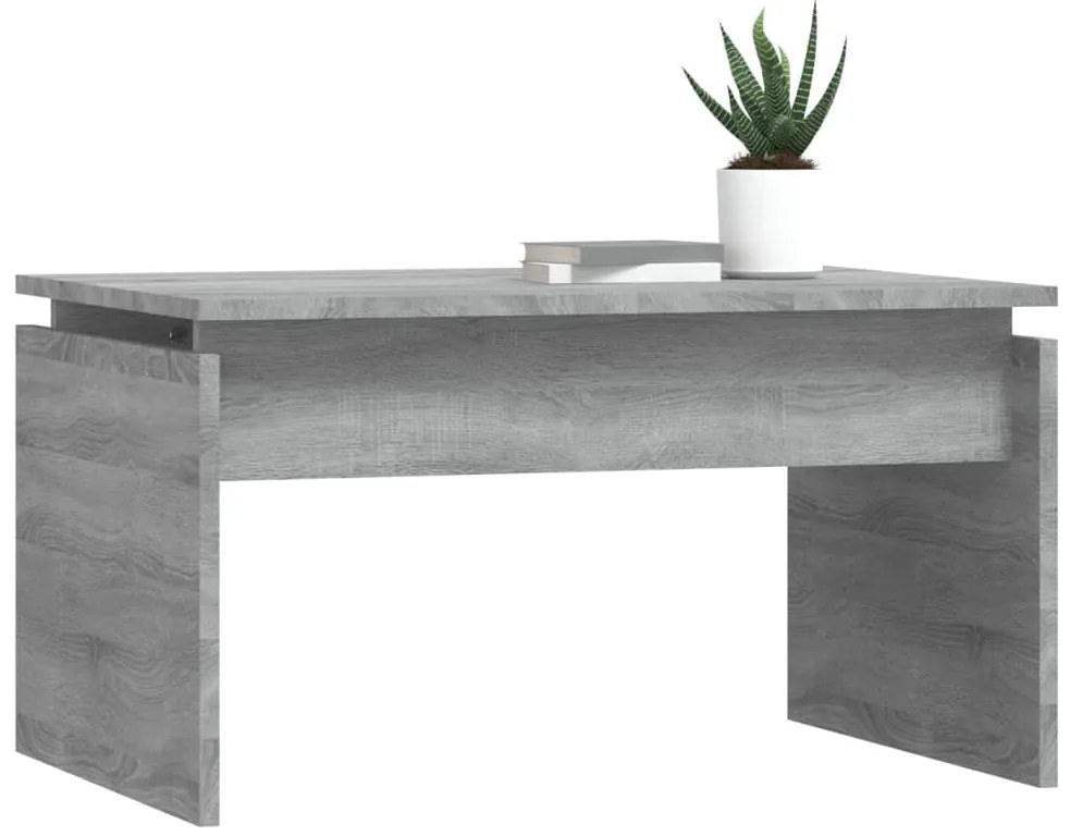 Mesa de centro 68x50x38 cm derivados de madeira cinza sonoma