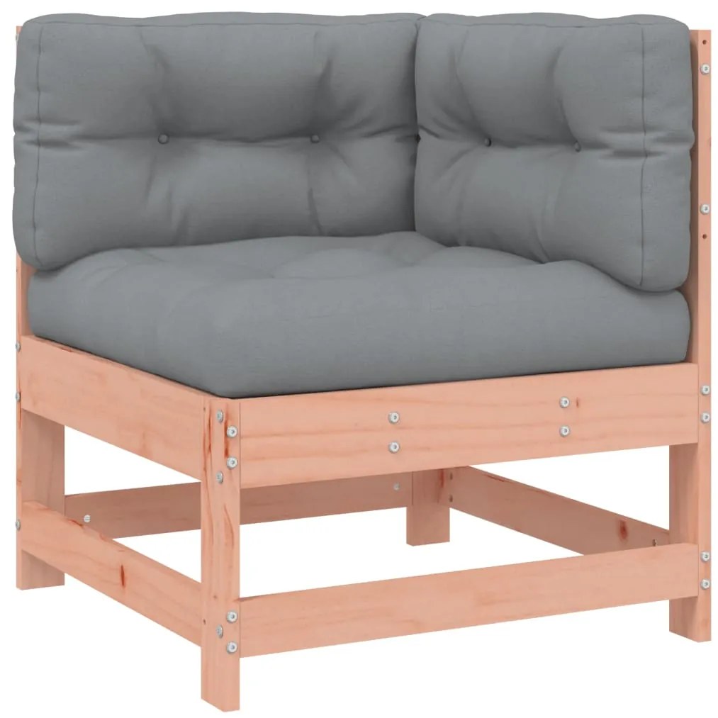 4 pcs conj. lounge jardim com almofadões madeira douglas maciça