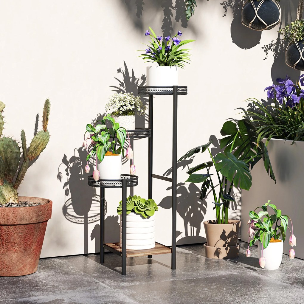 Suporte para Plantas de 4 Níveis Suporte de Aço pata Plantas de Interi