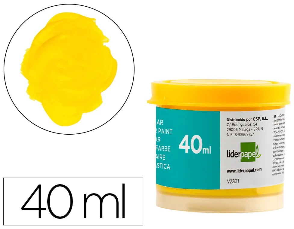Guache Escolar 40 Ml Amarelo