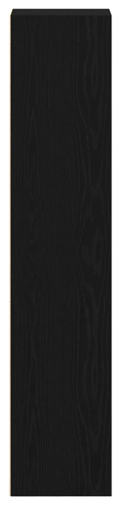 Estante Carvalho Preto 36x30x143 cm Madeira de Engenharia