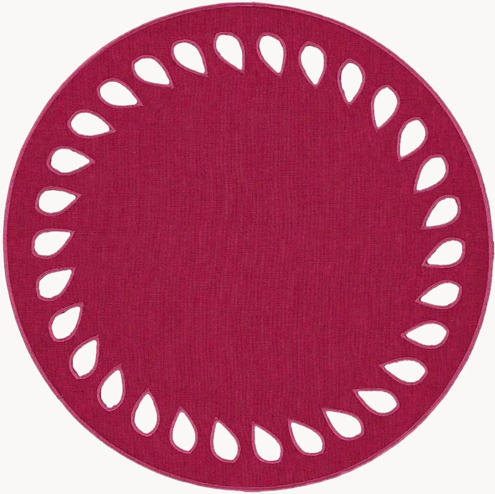 Individual de mesa redondo com bordado Viseu