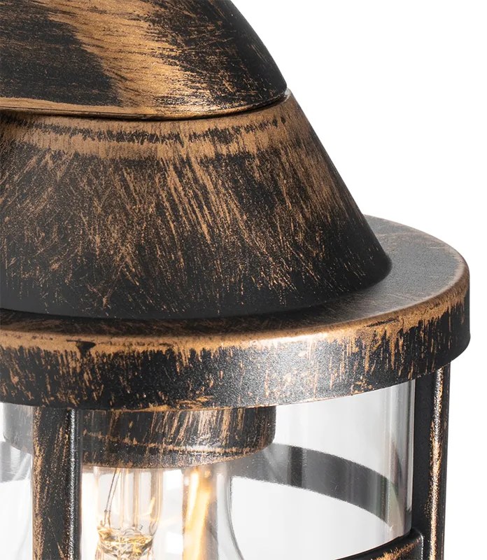 Candeeiro de parede exterior vintage dourado antigo IP54 - Joeri