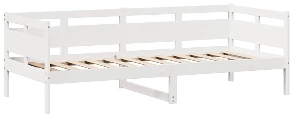 Sofá-cama c/ gavetas 90x200cm madeira de pinho maciça branco
