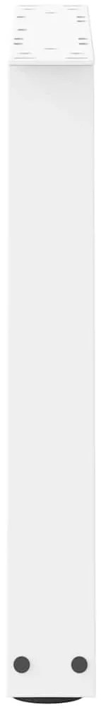 Pés para mesa de centro em V 2 peças Branco 70x(42-43,3) cm Aço