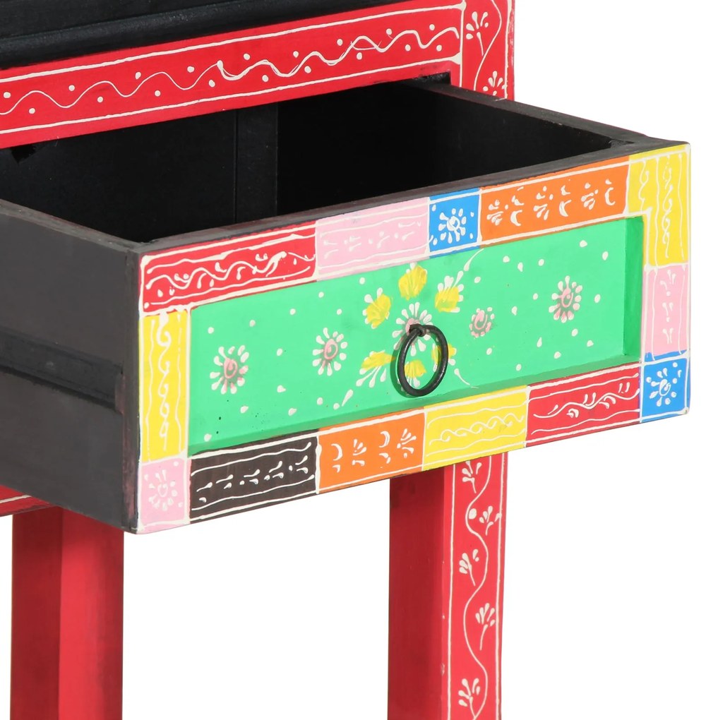 Mesa de Consola vidaXL com Gavetas Multicolorida em Madeira Engenharia