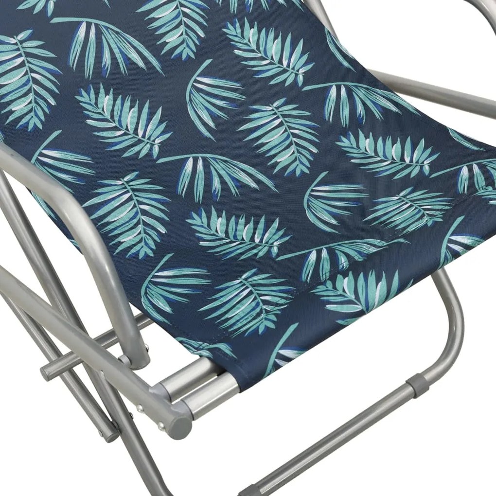Cadeiras de baloiço 2 pcs aço estampagem de folhas